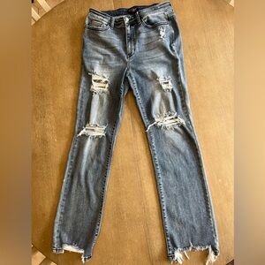 Women's Judy Blue Ohara Mid Rise Straight Fit jeans size 11